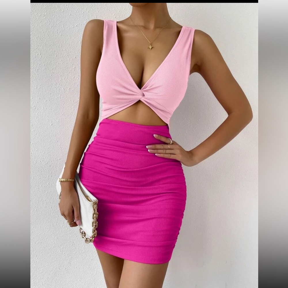 Shein two tone dress NWOT